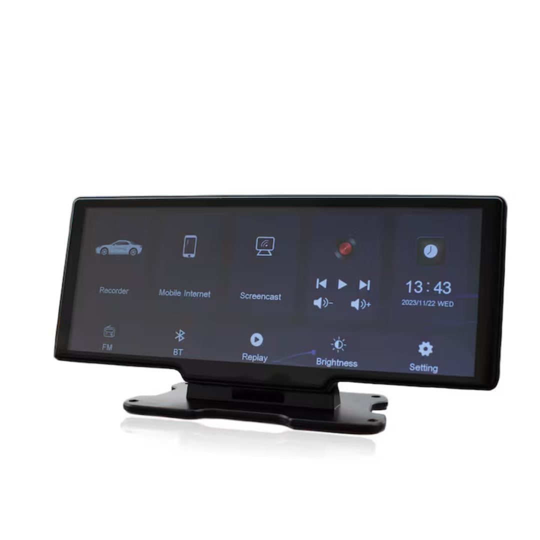 Sistem navigatie auto Multimedia DVR 26 cm,10.26 inch, 2 camere - 4K/1080 Reglabile, Senzor Intensitate Lumina, Upgrade Sunet Dual, G-Senzor, Split-screen HD 4K full-touch Detasabil, GPS prin CarPlay/AndroidAuto